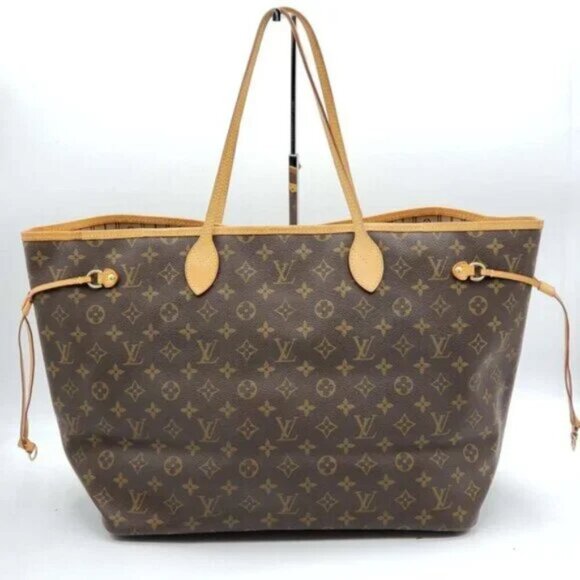 Louis Vuitton Neverfull GM Brown Monogram Canvas Shoulder Bag 890-082525 - Picture 1 of 15